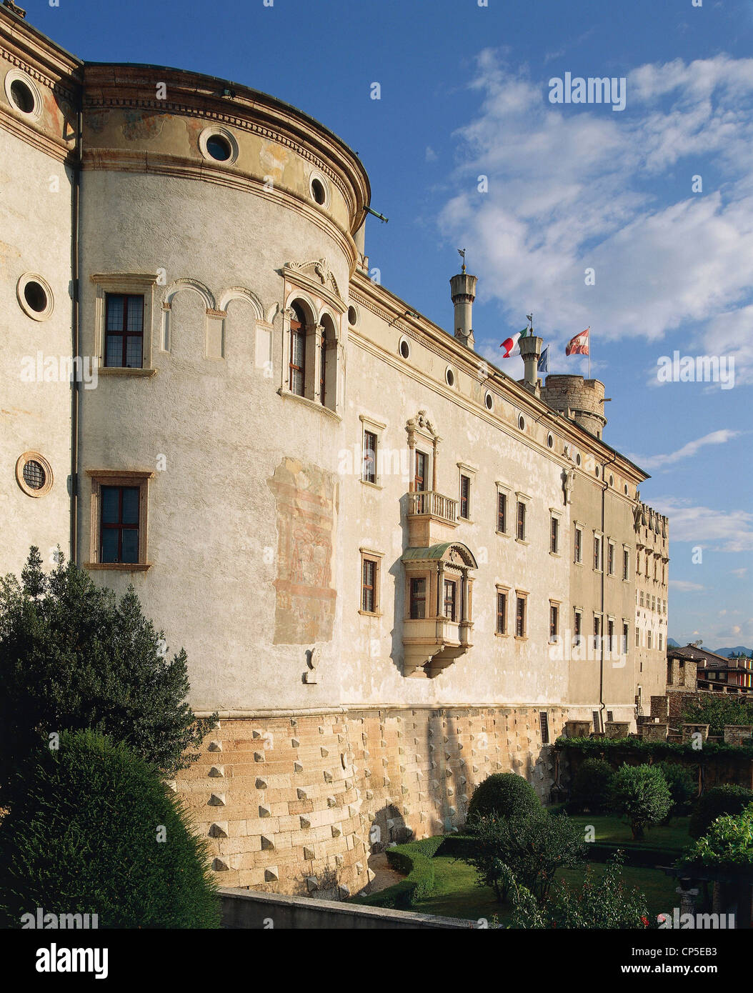 Trentino-Südtirol - Trento - Castello del Buon Consiglio, der große Palast Stockfoto