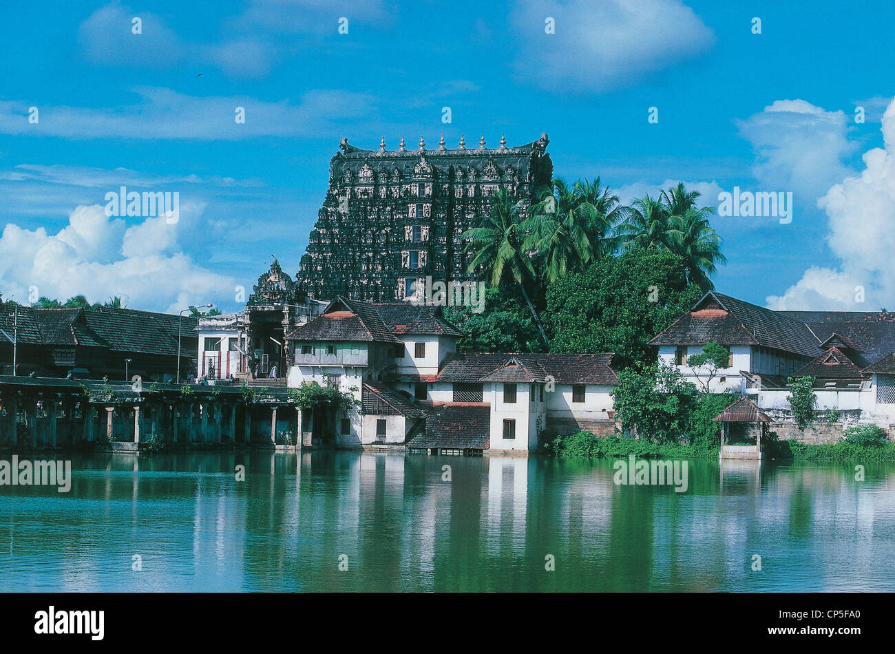 Indien - Kerala - Trivandrum (Thiruvananthapuram). Sri Tempel Padmanabhaswamy Kshetram. Stockfoto