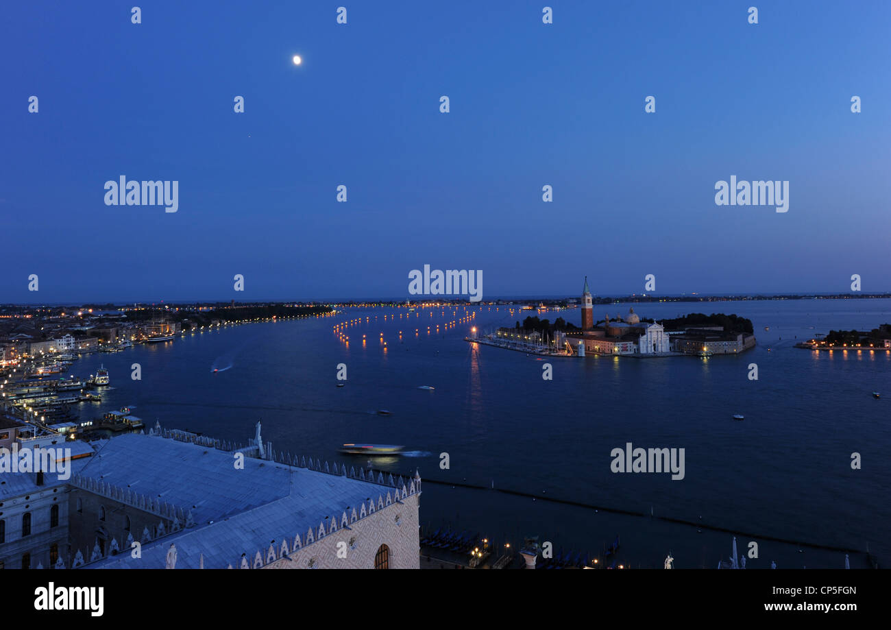 Blick vom Campanile von San Giorgio Maggiore und Venedig Italien Stockfoto