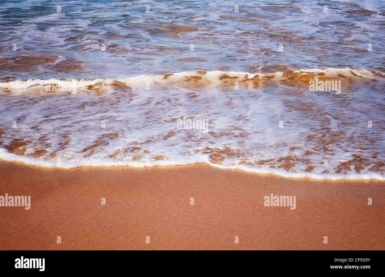 perfekte weiche Wellen auf den Sand am Bondi beach Stockfoto