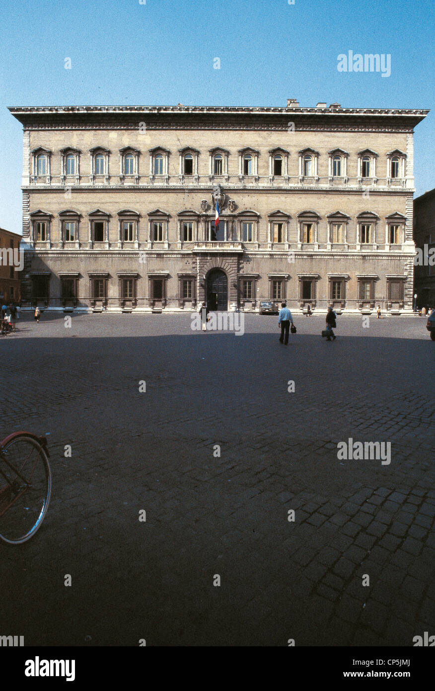 Lazio Rom - Rom. Palazzo Farnese. Stockfoto