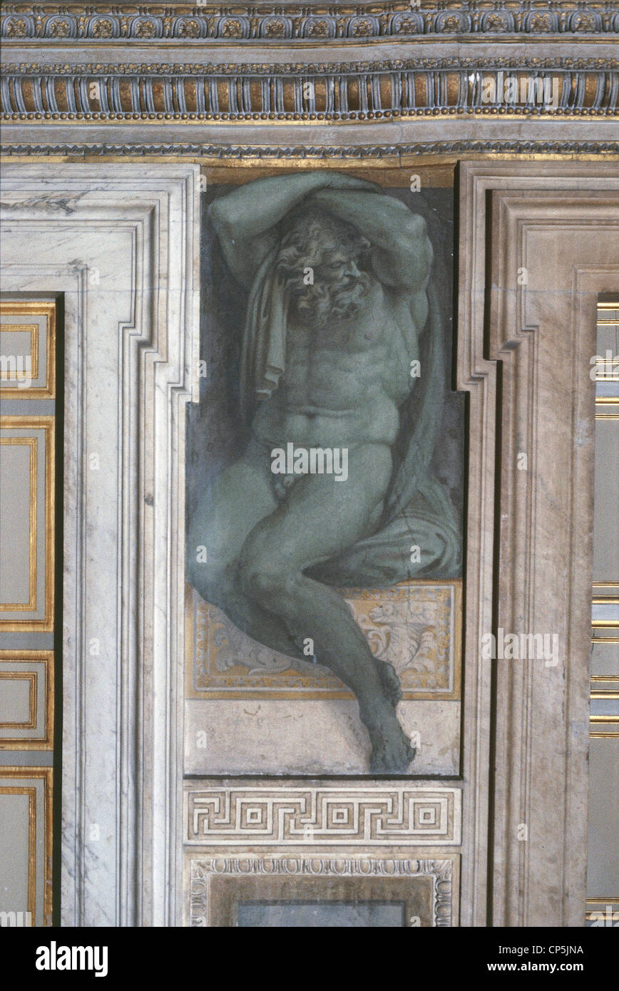 Lazio - Rom - Palazzo Farnese, Detail ein Fresko Stockfoto