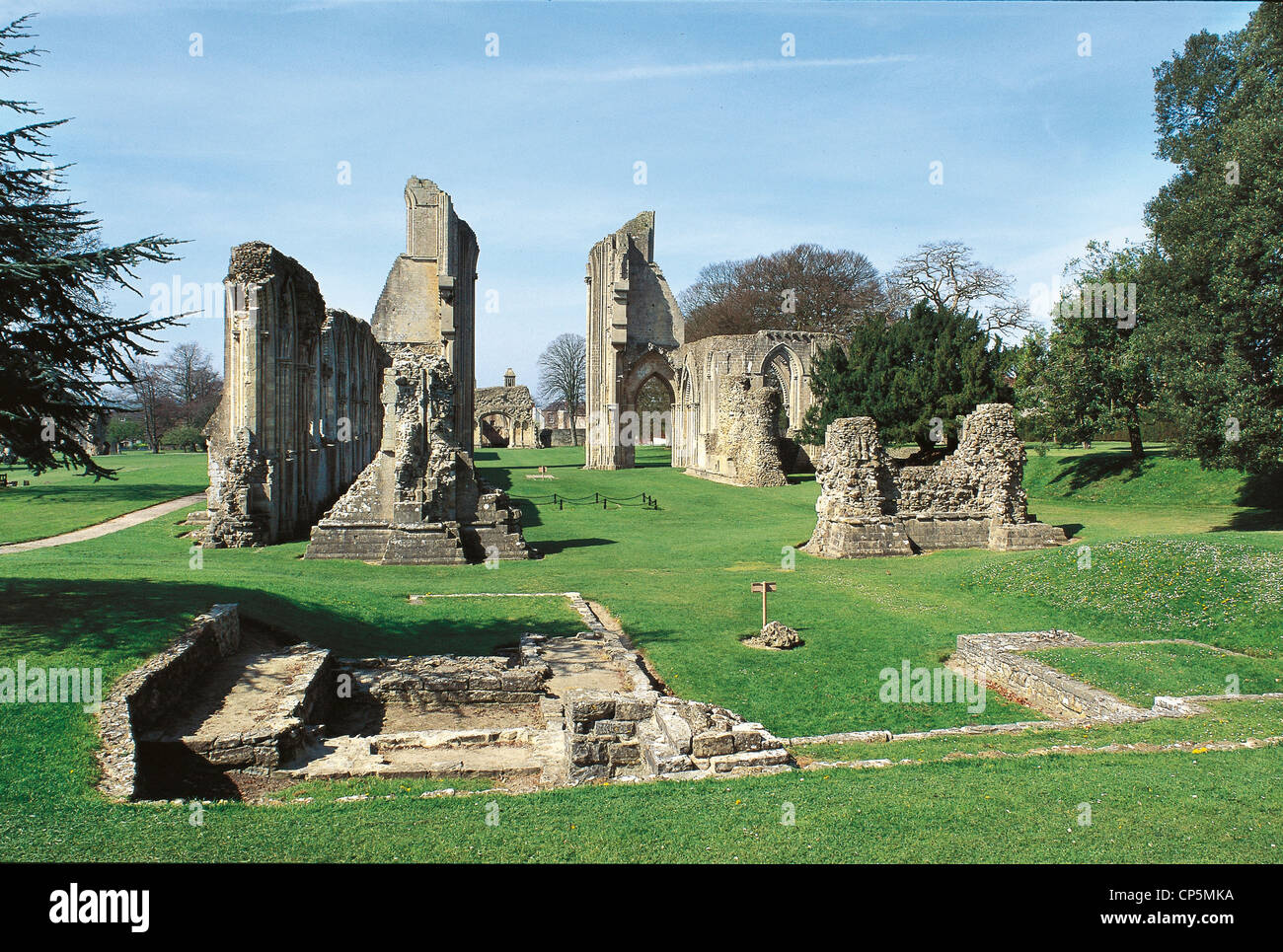 Vereinigtes Königreich-England-Glastonbury Abbey Stockfoto