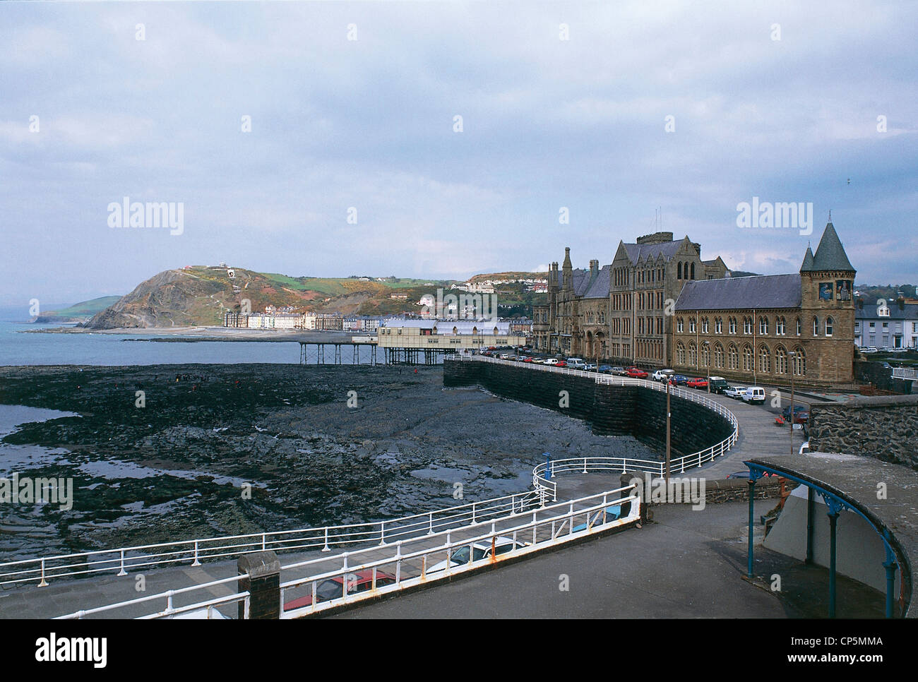 Vereinigtes Königreich Wales Aberystwyth Waterfront Stockfoto