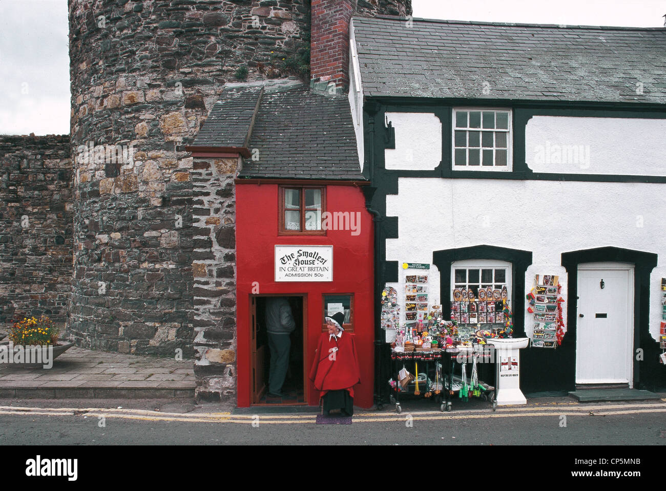 Großbritannien - Wales (Wales) - Conwy - Haushalt mehr "wenig von Großbritannien Stockfoto