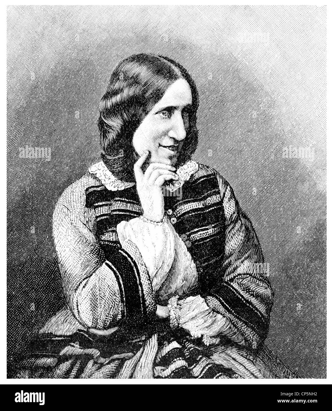 George Eliot oder Mary Anne Evans, 1819-1880, ein britischer Schriftsteller, Übersetzer und journalist Stockfoto