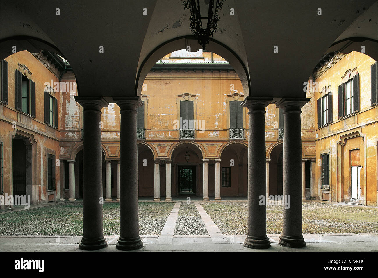 Lombardei-Mailand. Palazzo Clerici, Clerici patrizischen Familie zu Hause, erbaut im frühen achtzehnten Jahrhundert. Attualmernte ISPI Stockfoto