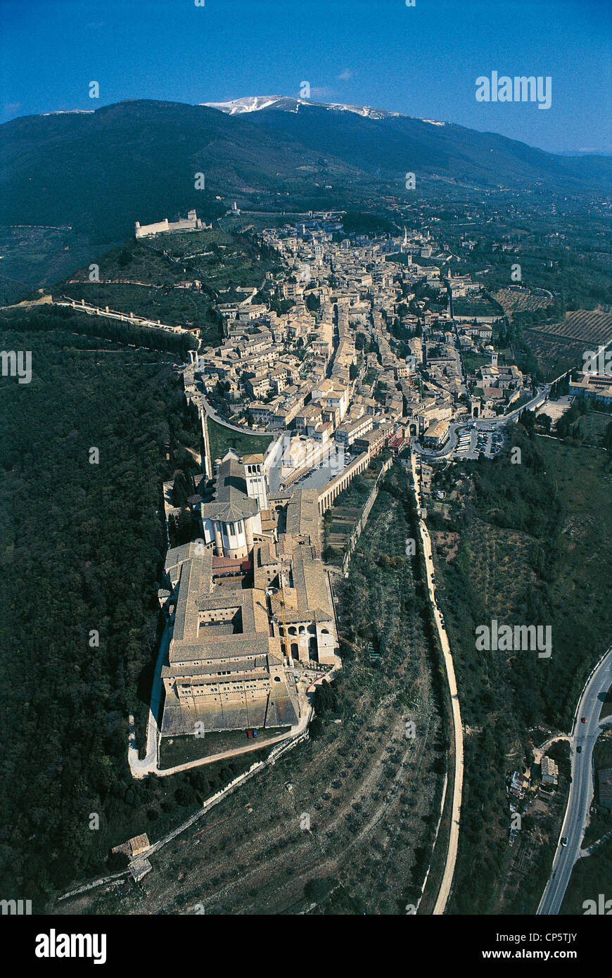 Umbrien-Assisi Stockfoto