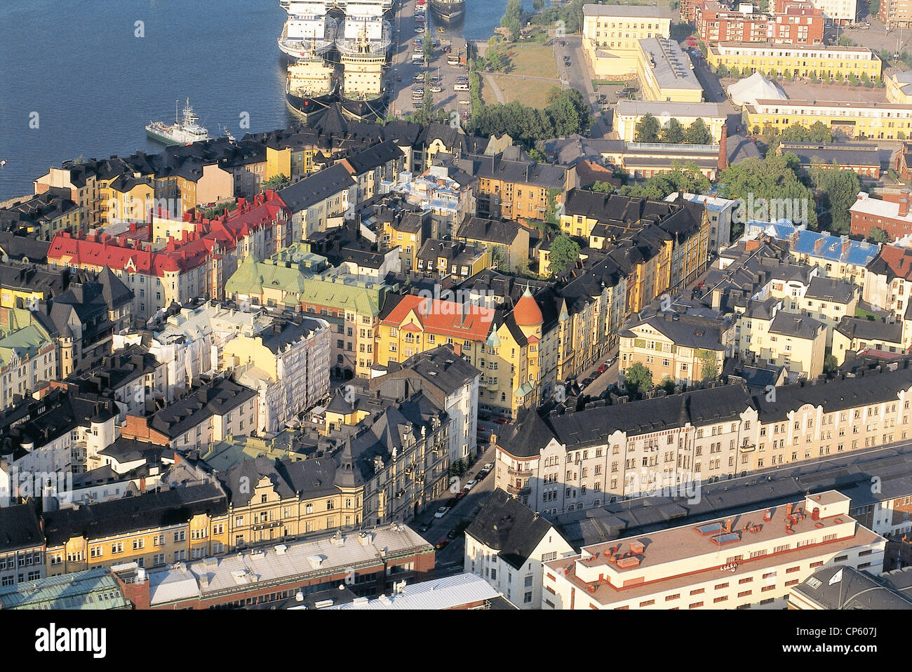 Finnland - Helsinki. Der Stadtteil Katajanokka. Stockfoto