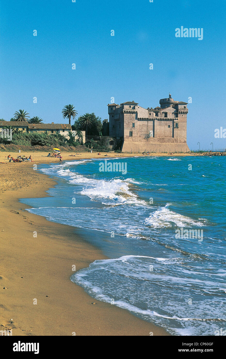 Lazio Rom Santa schwere Strand Schloss Stockfoto