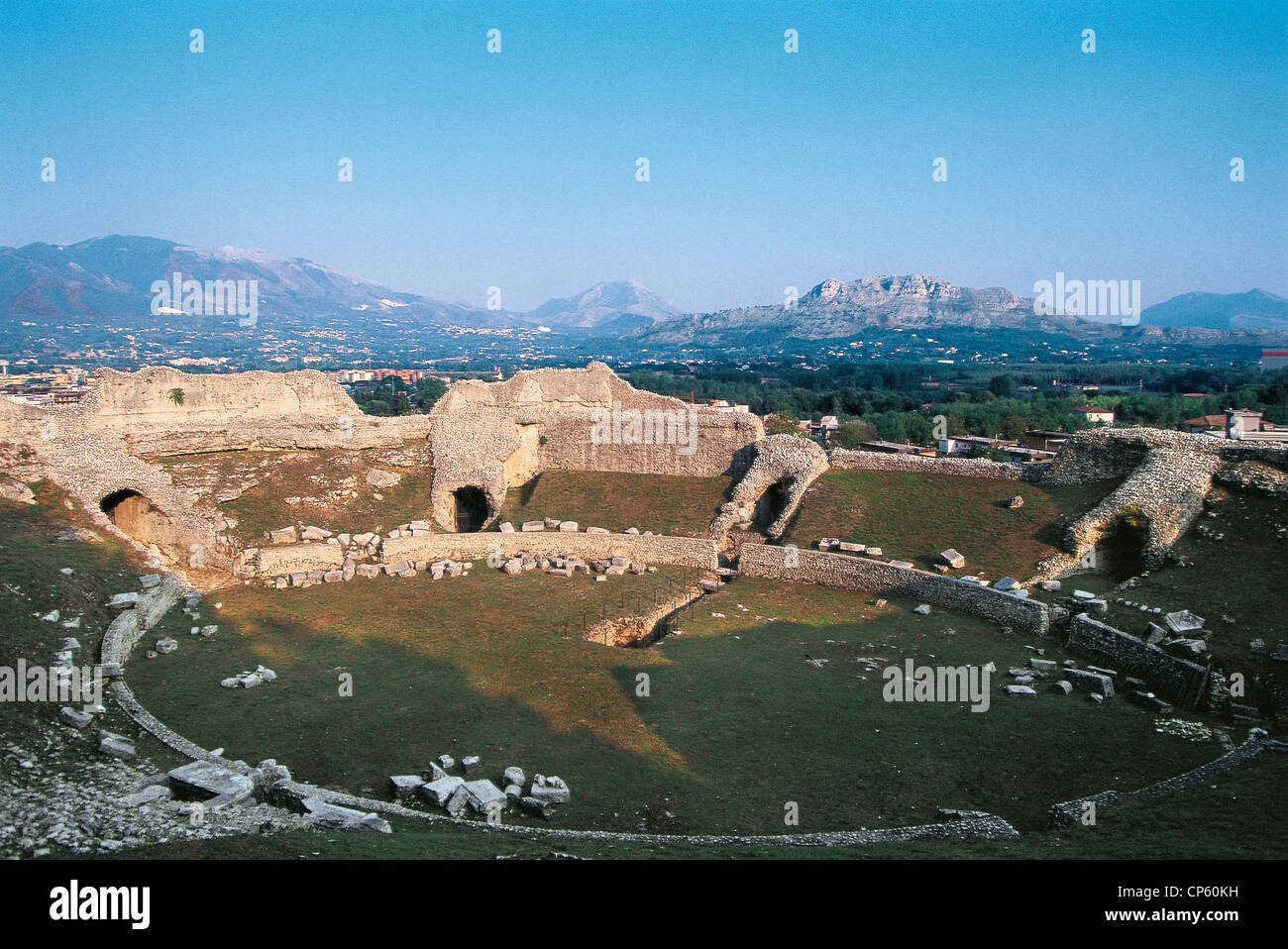 Lazio Rom - Cassino (Fr), Roman Amphitheatre, dem ersten Jahrhundert n. Chr. Stockfoto