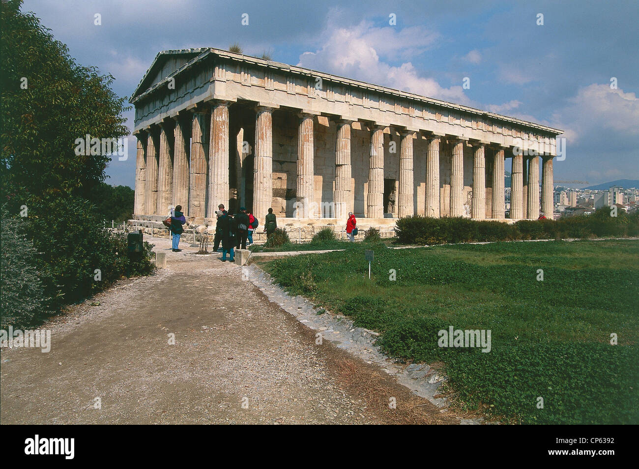 Griechenland - Athen - Agora, Tempel des Hephaistos (oder Theseion Hephaesteion) Periptero Doric, 5. Jahrhundert v. Chr. Stockfoto