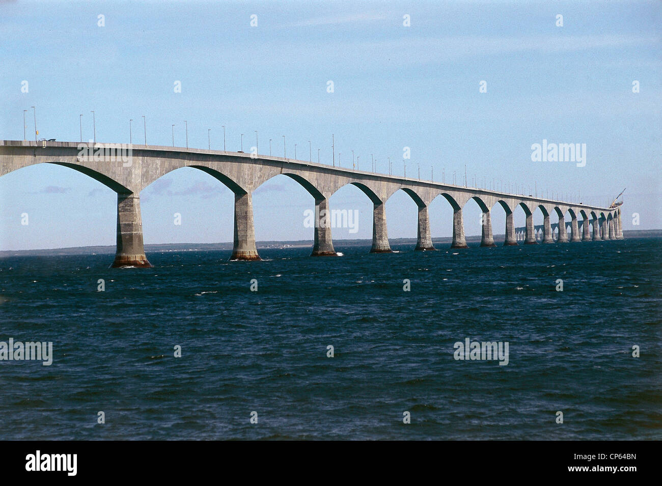Kanada - New Brunswick - der Confederation-Brücke zwischen dem Festland und der Ile du Prince Edouard. Stockfoto