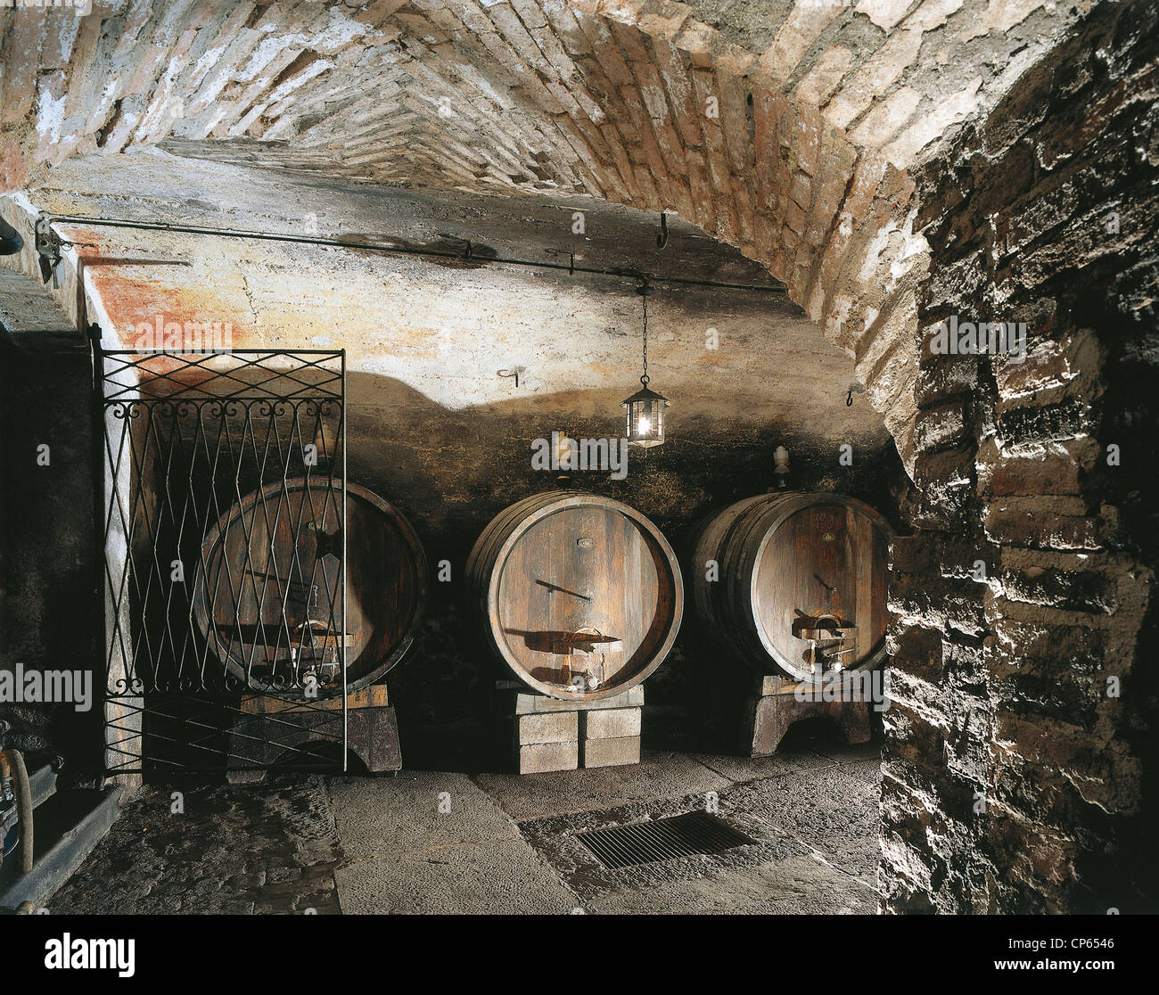 Lombardei-Bornato (Bs)-Burg des Keller Bornato vor 1270 Produktion Franciacorta Wein Stockfoto