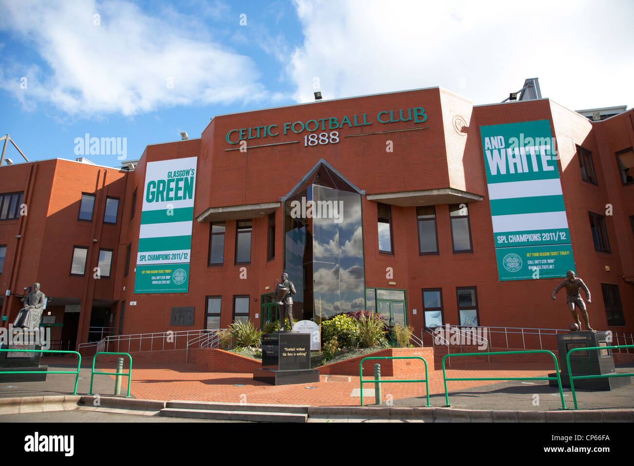 Celtic Park Parkhead Stadion des Glasgow Celtic FC Scotland UK Stockfoto