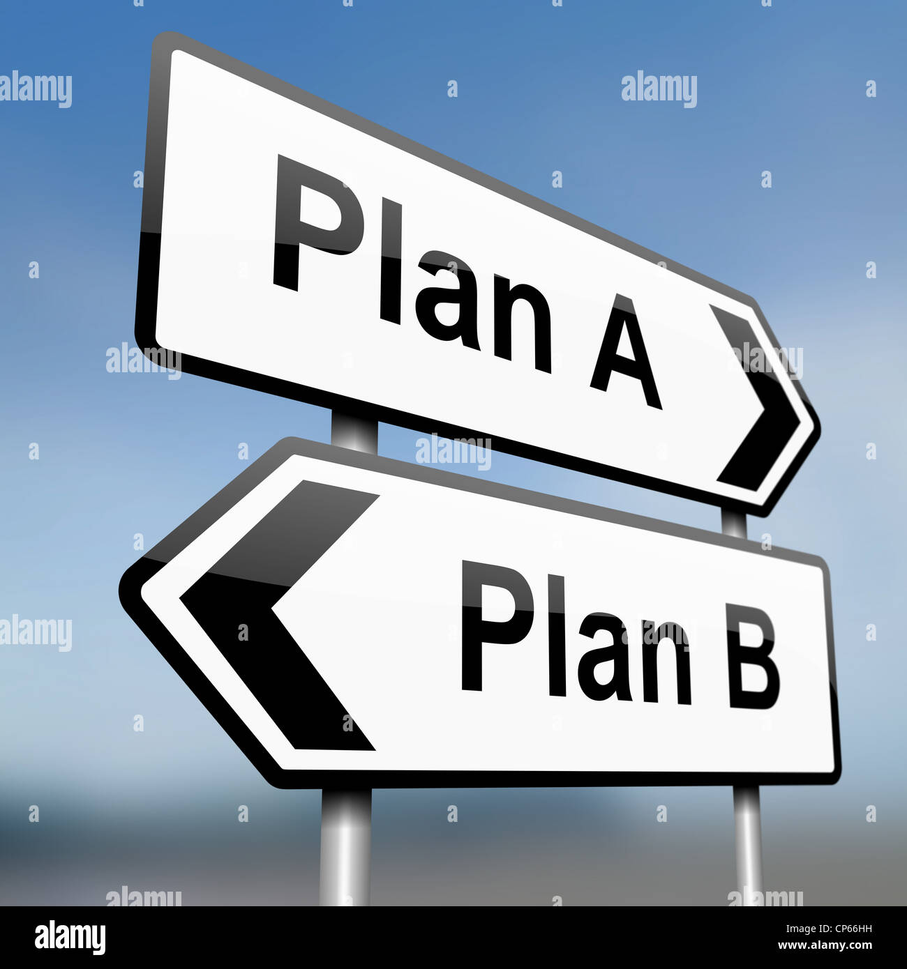 Plan A Oder Plan B Stockfotografie - Alamy