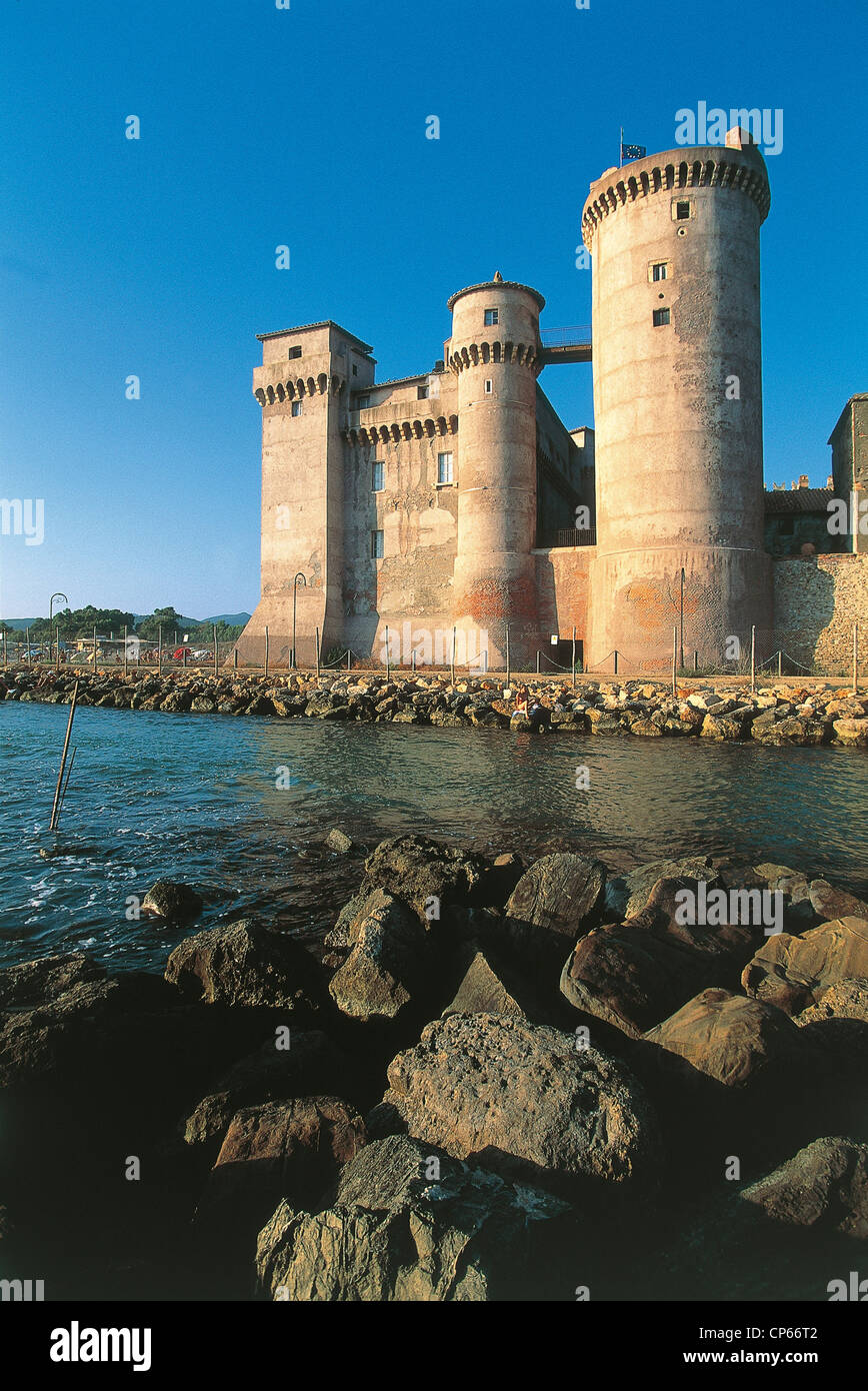 LAZIO Burg in Santa Marinella Santa Severa Stockfoto