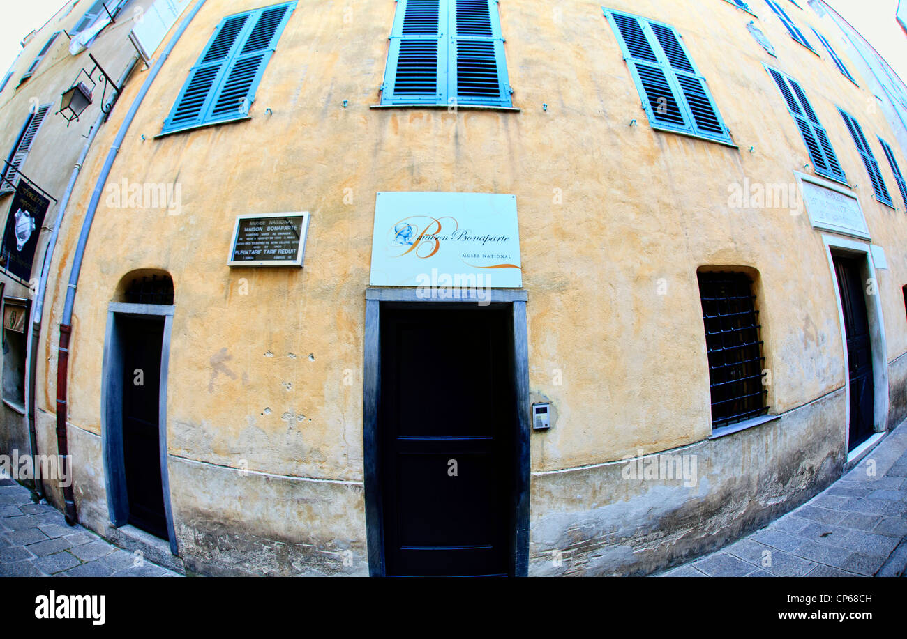 Napoleon Bonaparte Haus in Ajaccio "Stadtzentrum entfernt. Stockfoto