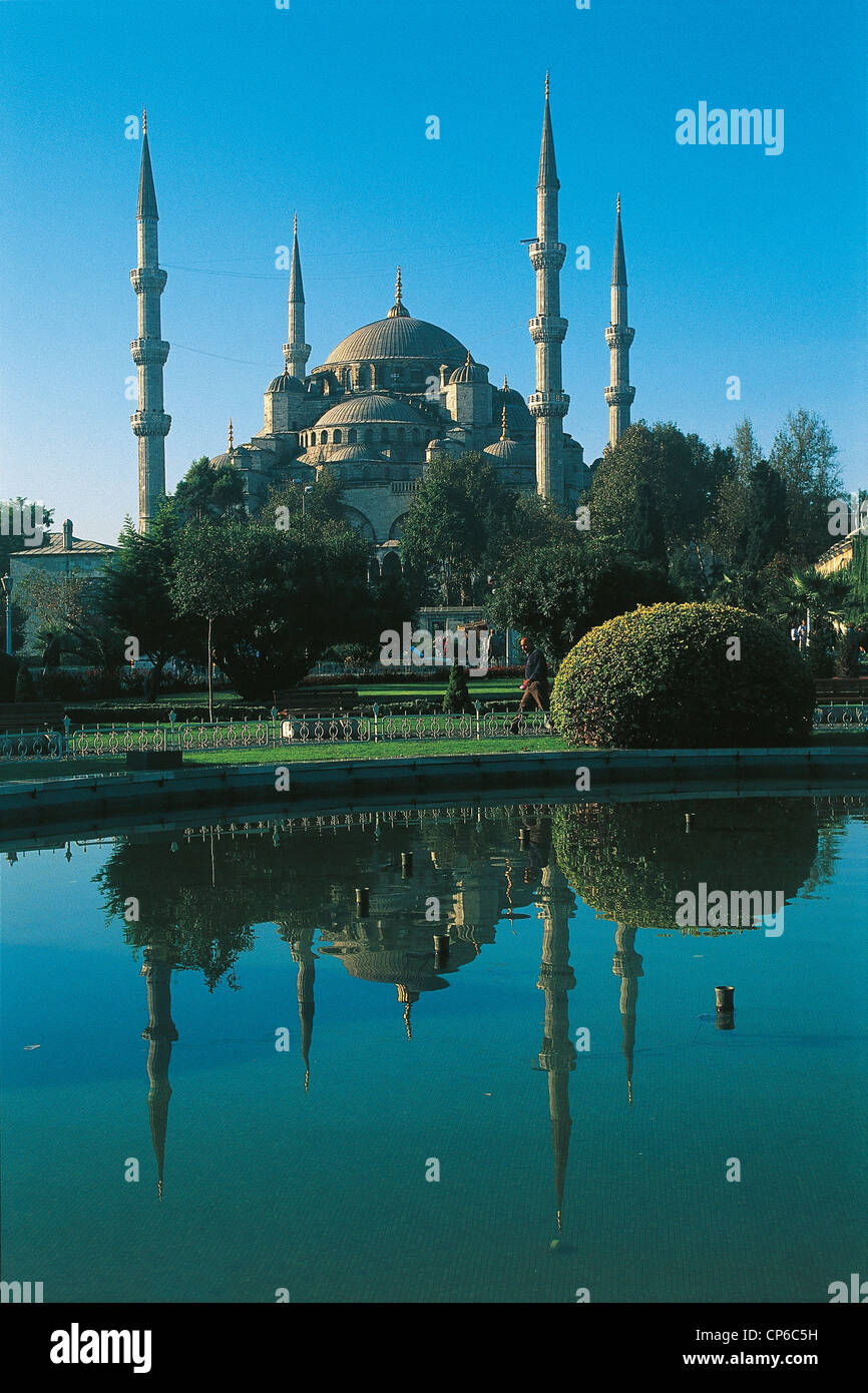 Türkei Istanbul blaue Moschee 1609/16 Stockfoto