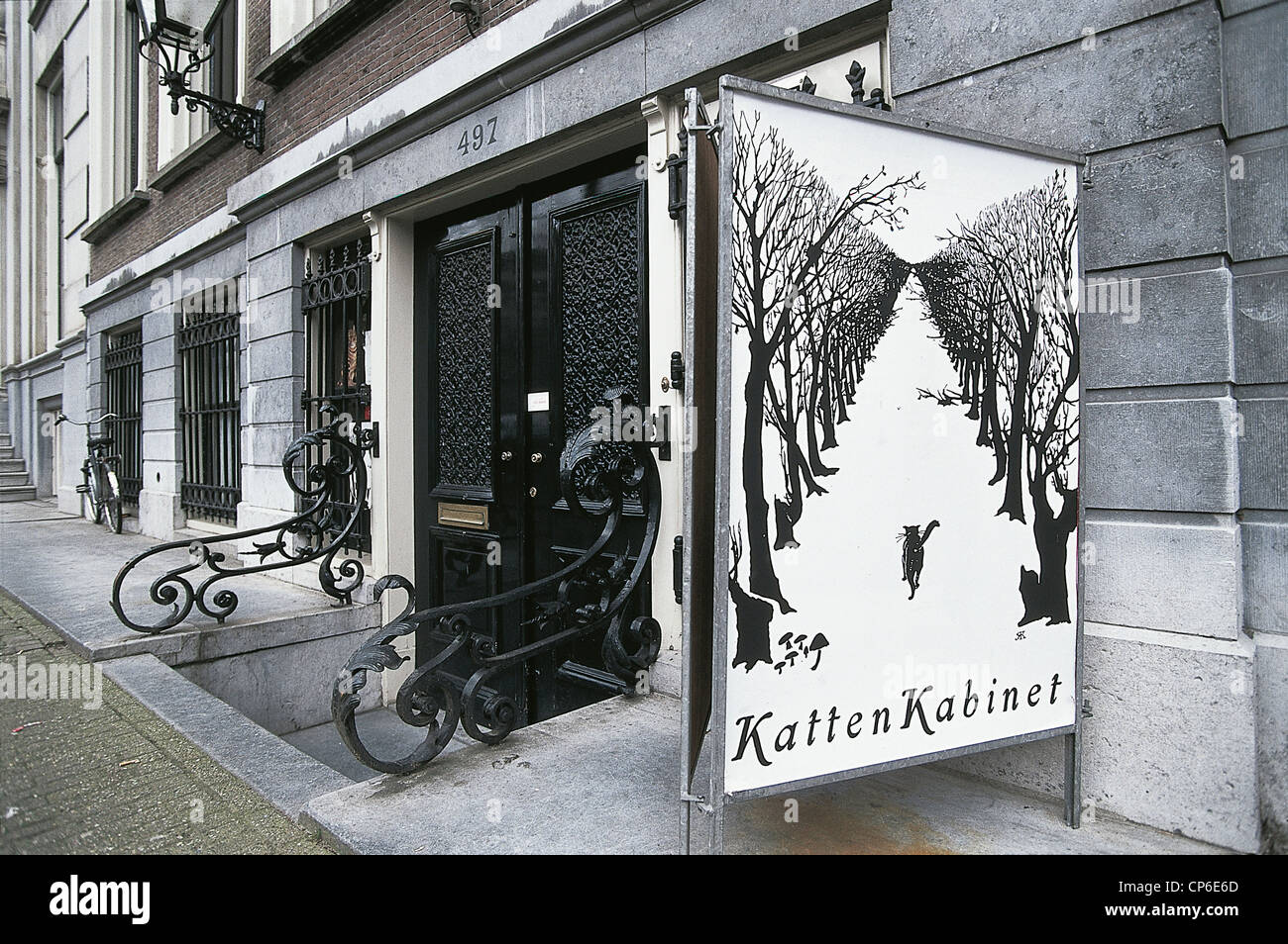 AMSTERDAM, Niederlande Heren Gracht Kattenkabinet MUSEUM der CAT-Eingang Stockfoto