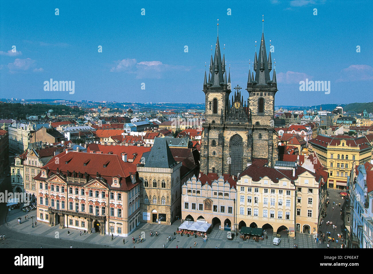 Tschechische Republik Prag Bezirk von Stare Mesto Ns der Kirche Tyn Stockfoto