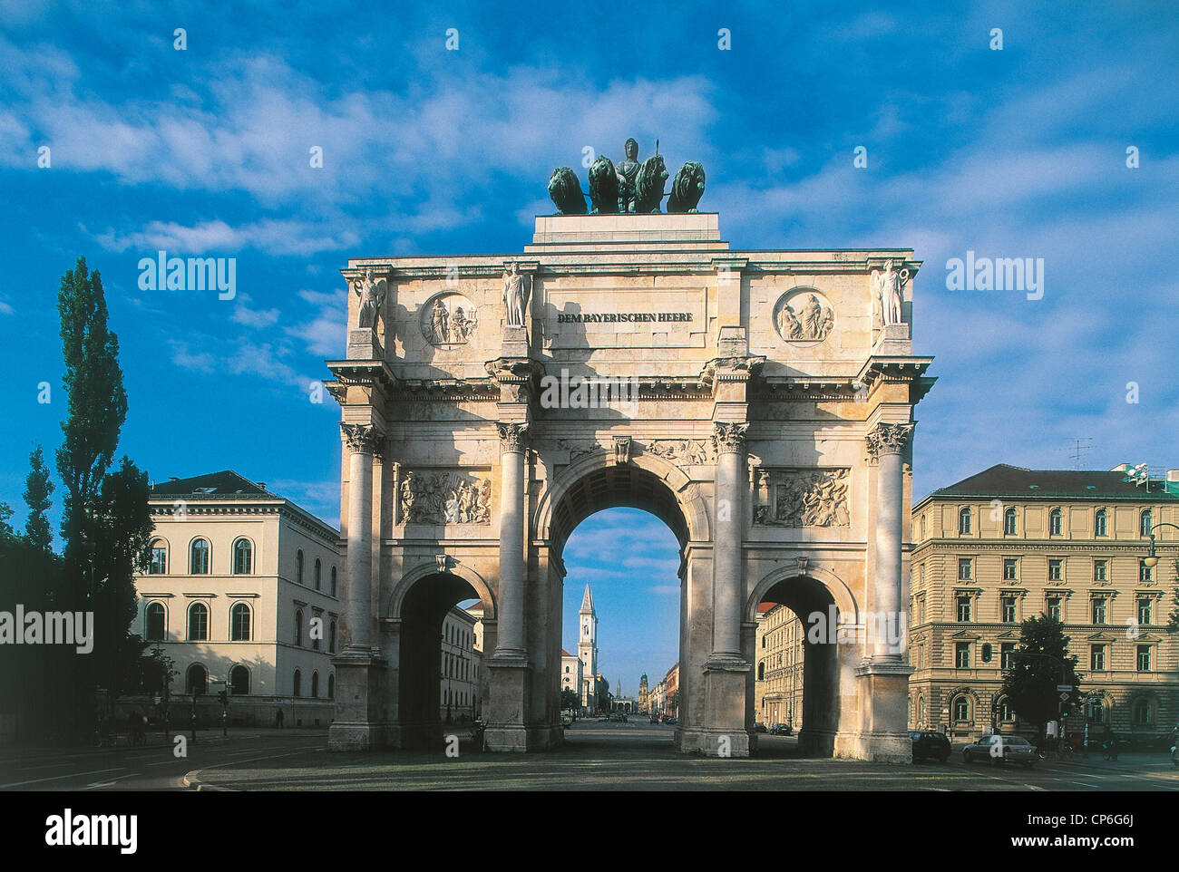 Deutschland München Monaco di Baviera, Siegestor, 1843. Architekt F
