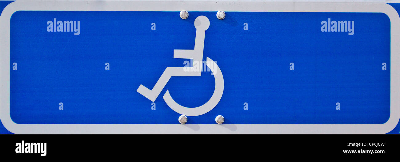 Handicap-Zeichen Stockfoto