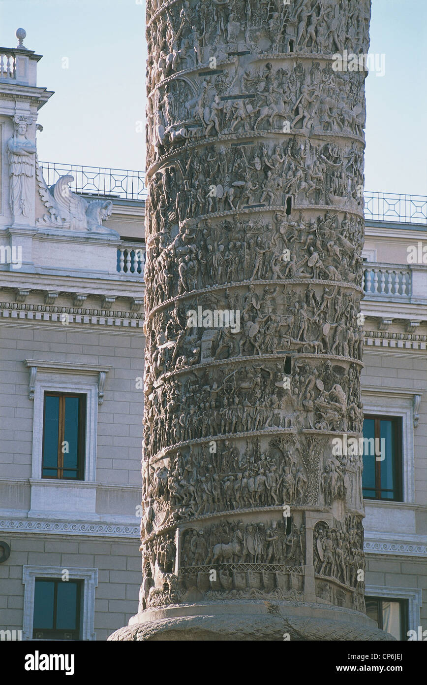 Lazio Rom - Roma, Piazza Colonna Stockfoto