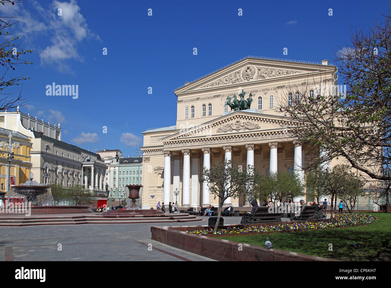 Moskauer Bolschoi-theater Stockfoto