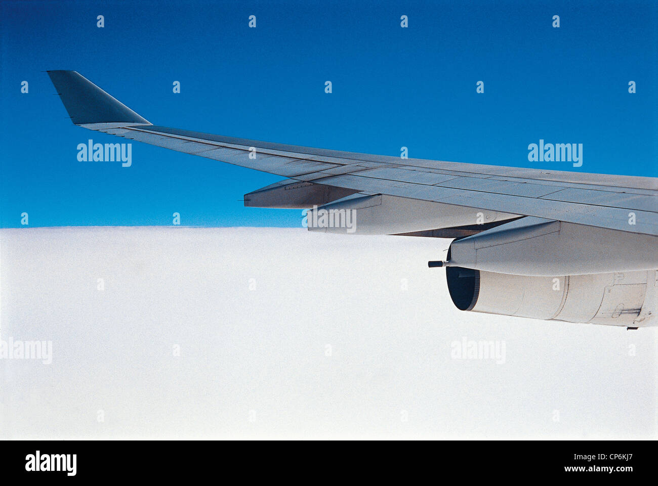 Britische Jungferninseln (britische Kolonie). Flugzeuge im Flug, der Flügel. Stockfoto Britische Jungferninseln (britische Kolonie). Flugzeuge im Flug, der Flügel. Stockfoto