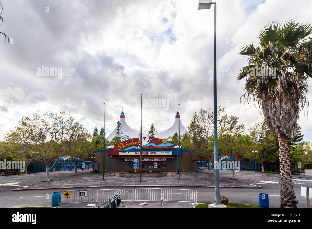 Shoreline Amphitheater in Mountain View, Kalifornien Stockfoto