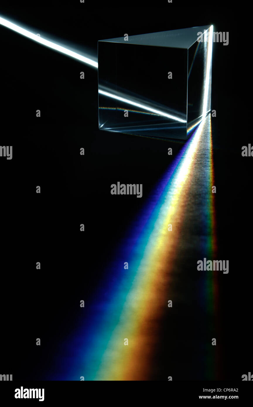 Weißes Lichtspektrum Stockfoto