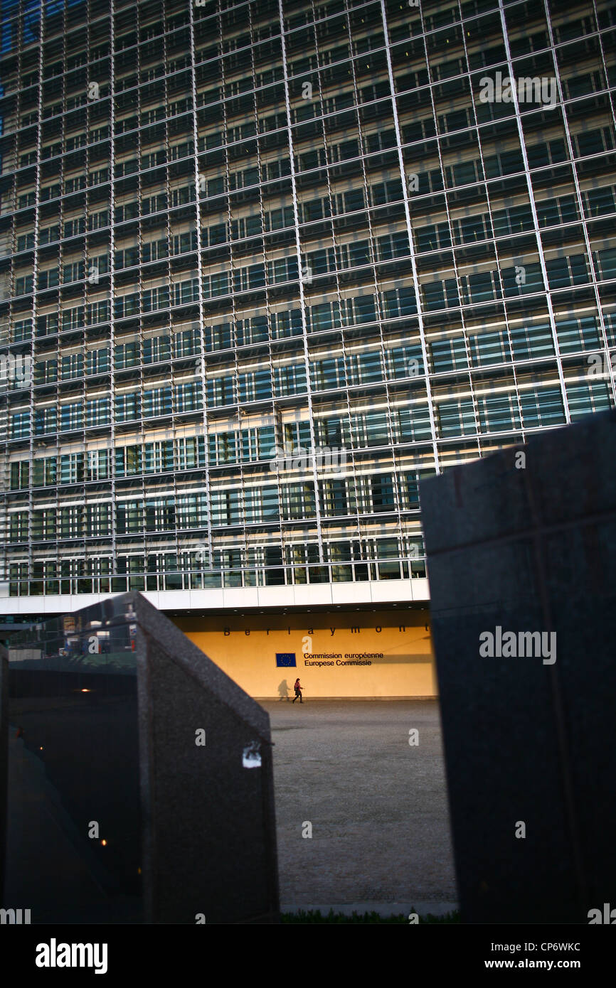 Berlaymont-Gebäude ist ein Bürogebäude in Brüssel, Belgien, die beherbergt das Hauptquartier der Europäischen Kommission Stockfoto