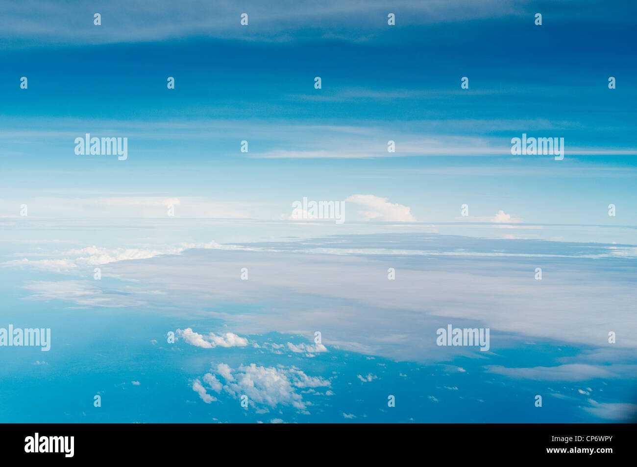 Luftaufnahme von Wolken Stockfoto