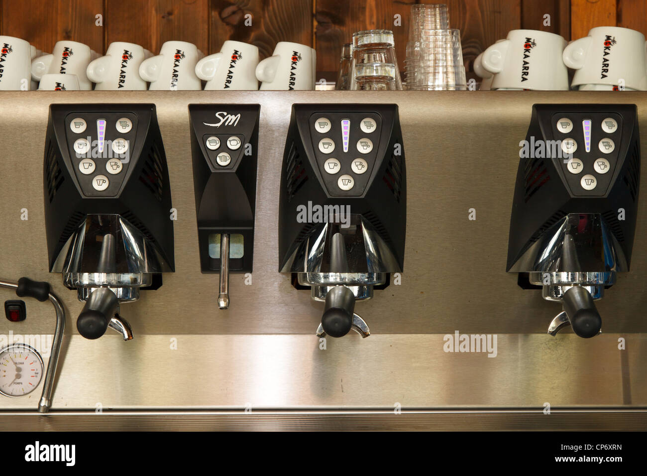 Espresso-Maschine Stockfoto