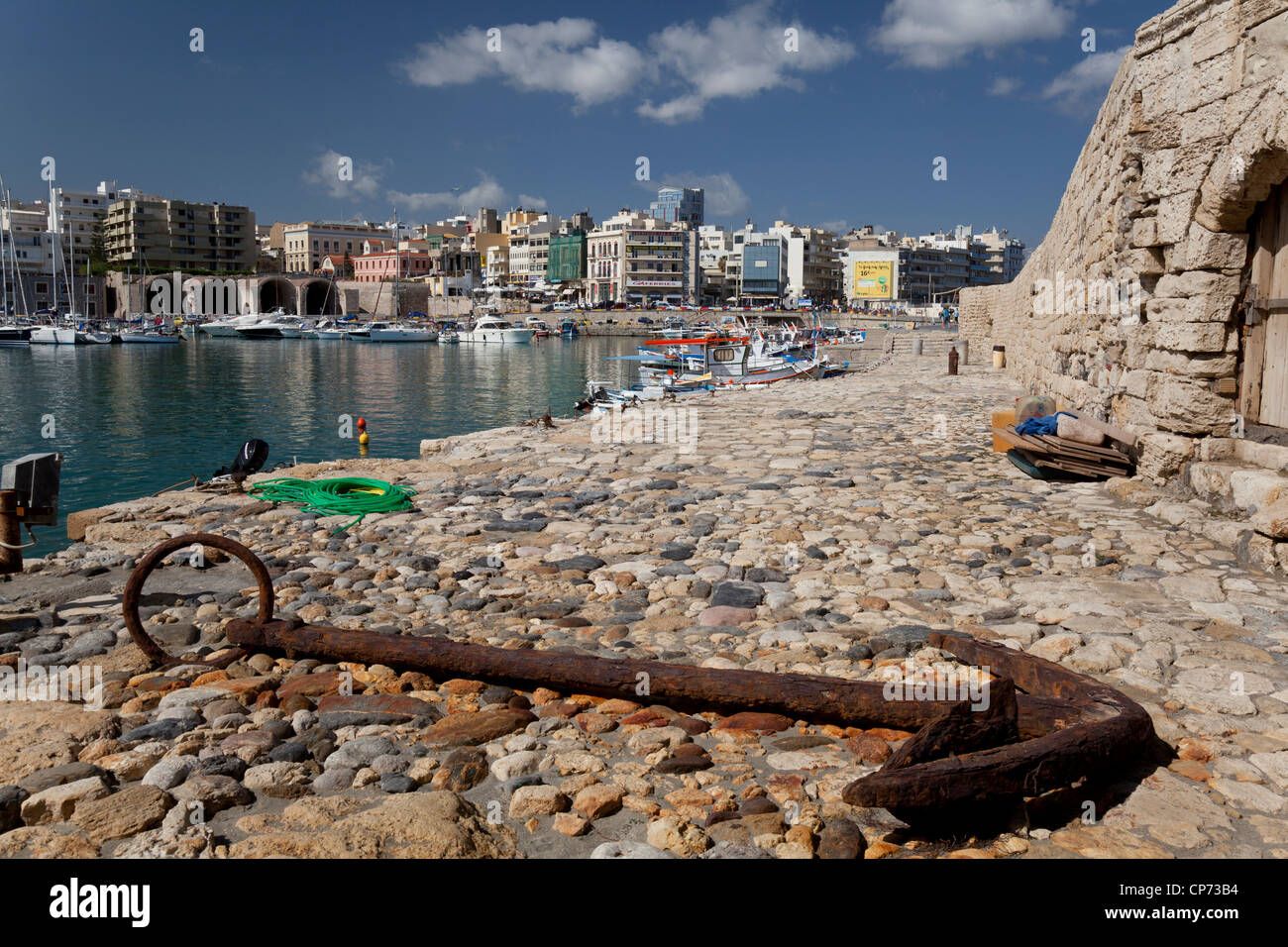 Hafen von Heraklion. Stockfoto