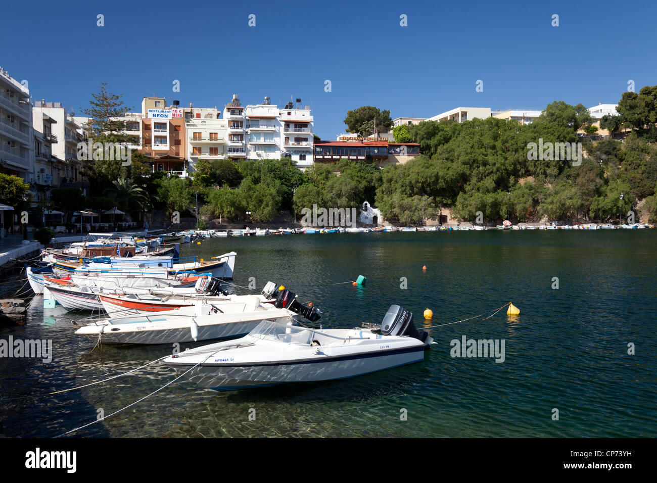 See-Überlieferung, Agios Nikolaos, Kreta, Griechenland Stockfoto