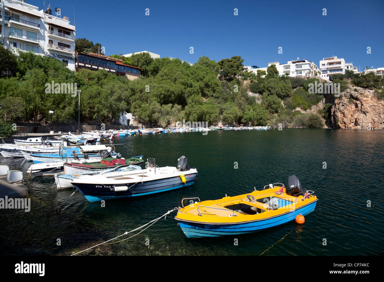 See-Überlieferung, Agios Nikolaos, Kreta, Griechenland Stockfoto