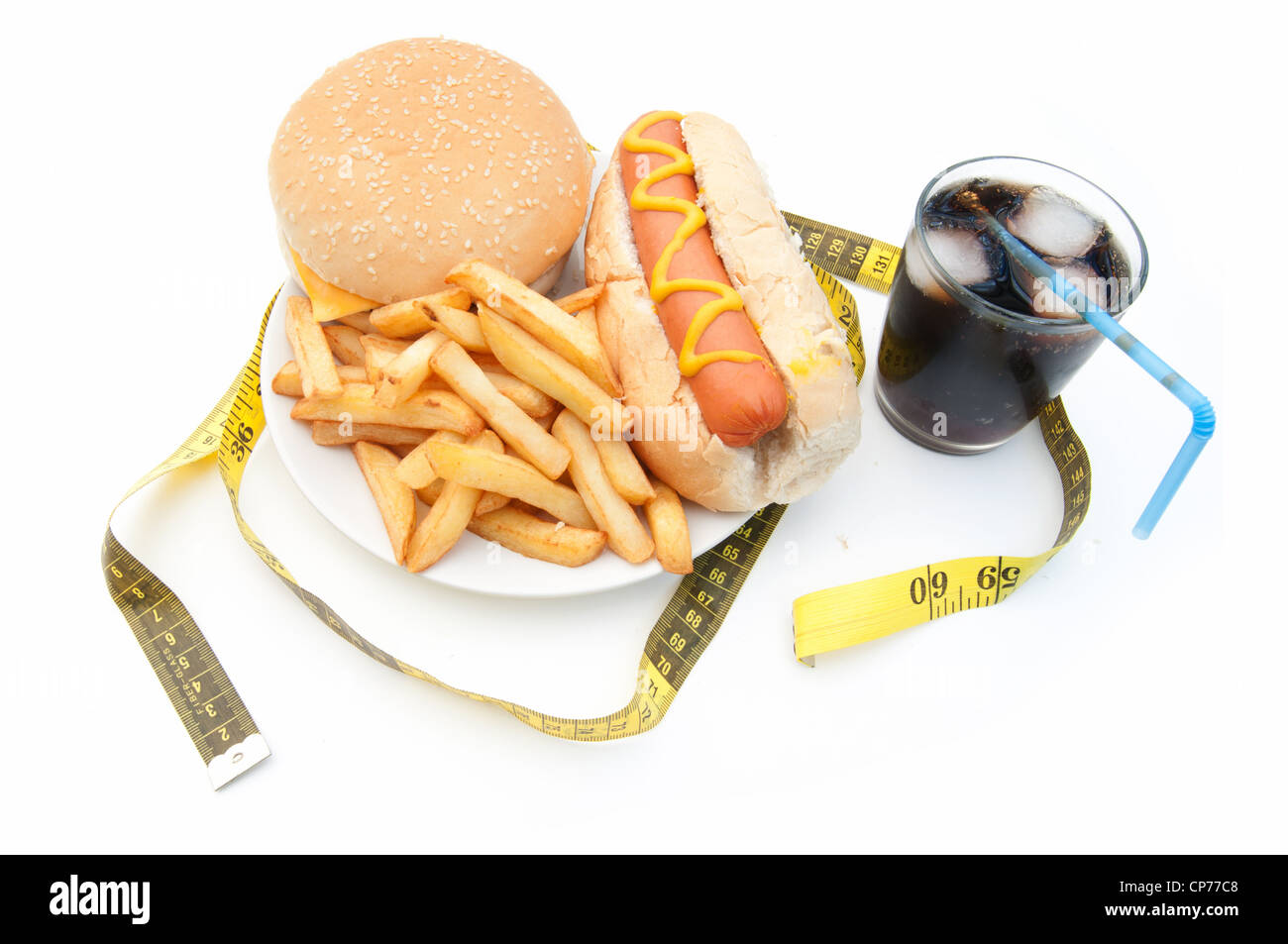 Fast-Food-Ernährung Stockfoto