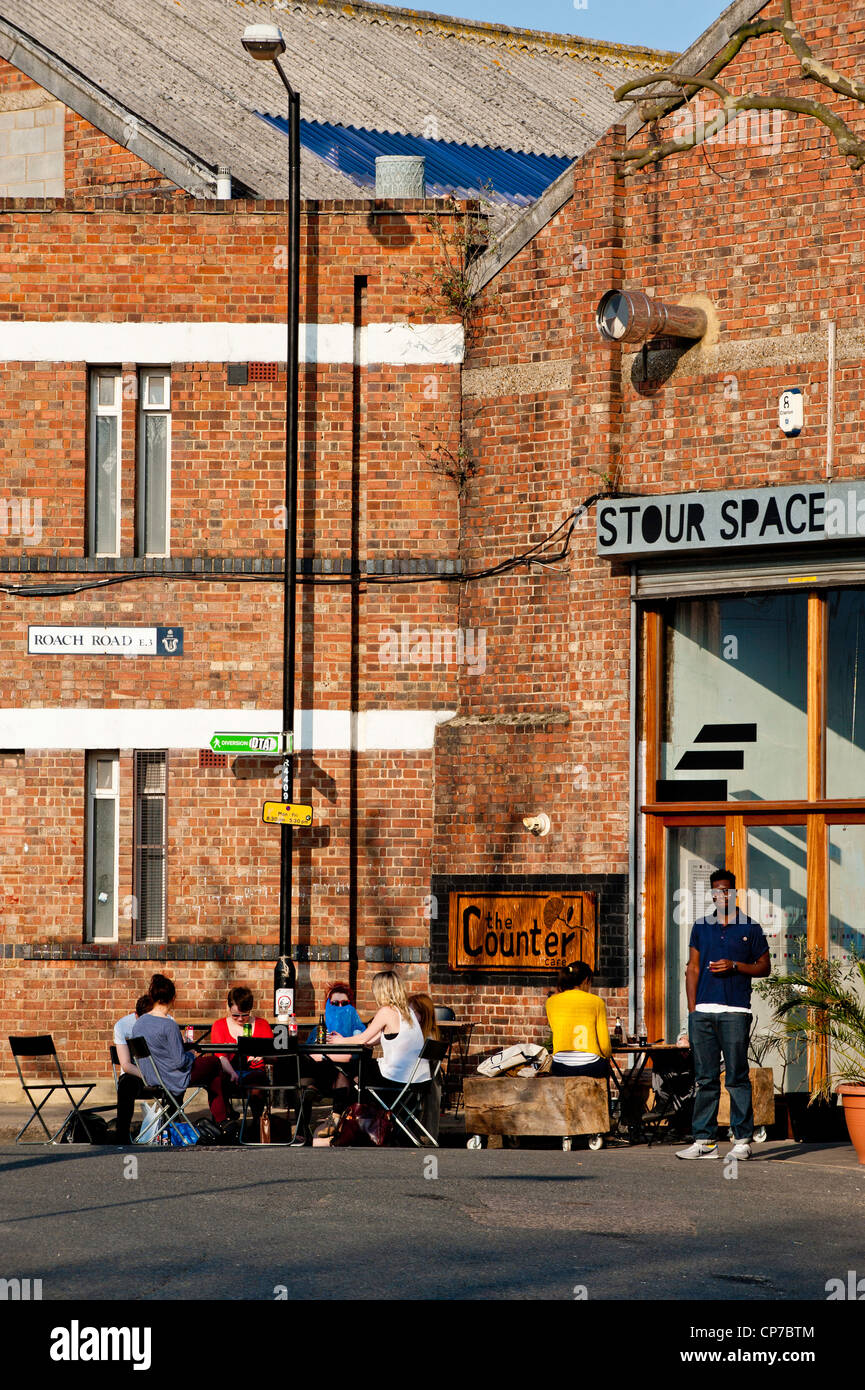 Der Counter Cafe, Hackney Wick, London, Vereinigtes Königreich Stockfoto