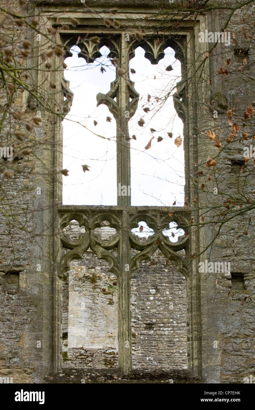 Minster Lovell Ruinen Oxfordshire England The Manor Hall Stockfoto