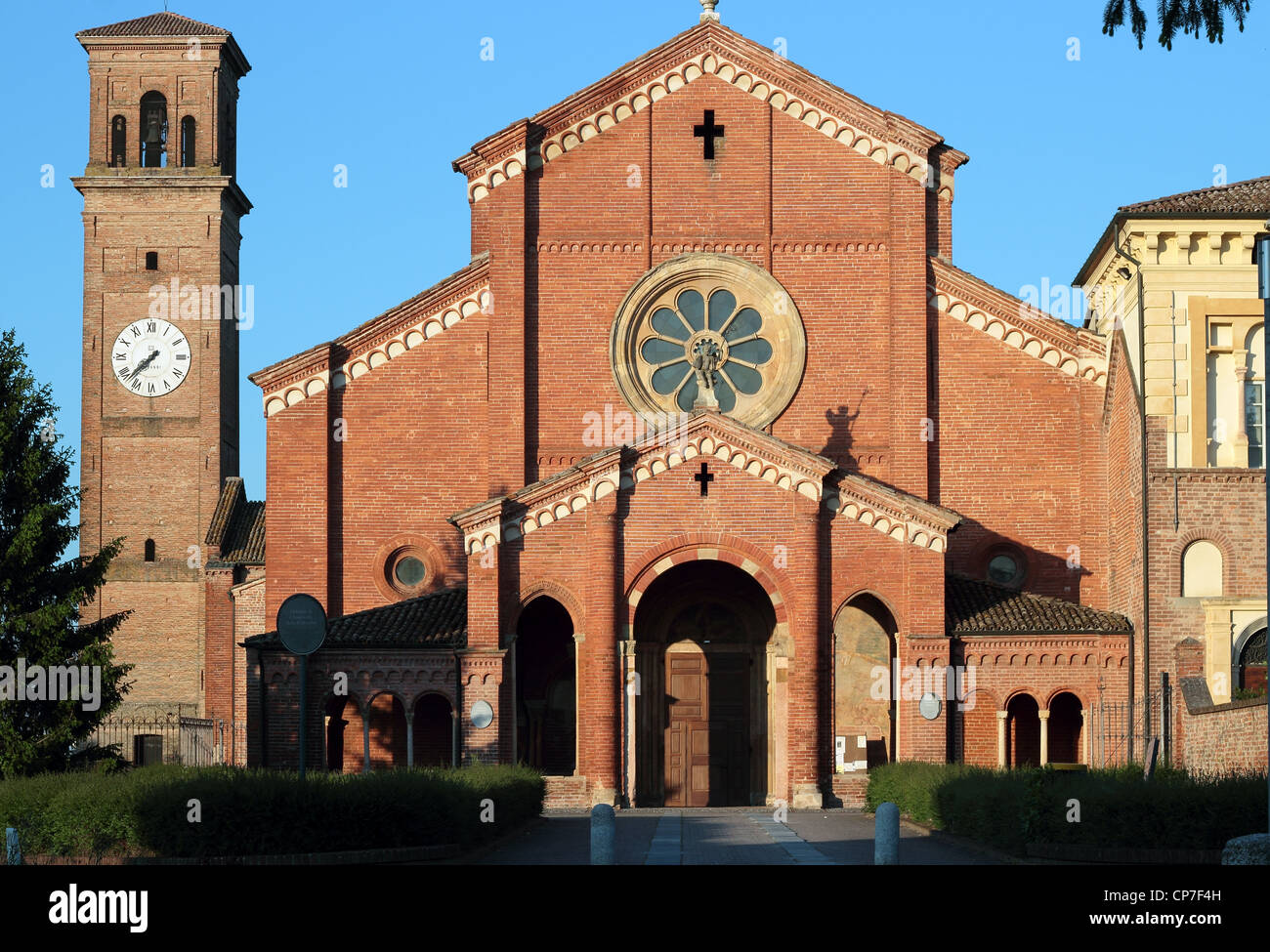 XII. Jahrhundert Abbey in Alseno, Piacenza, Italien Stockfoto