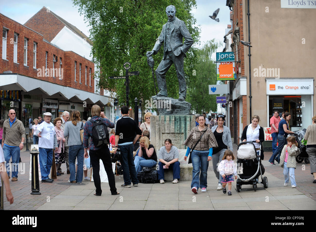 Bromsgrove Stadtzentrum, wo eine Gruppe über ihre lokalen MP Julie Kirkbride protest während der Spesenskandal Mai 2009 Stockfoto