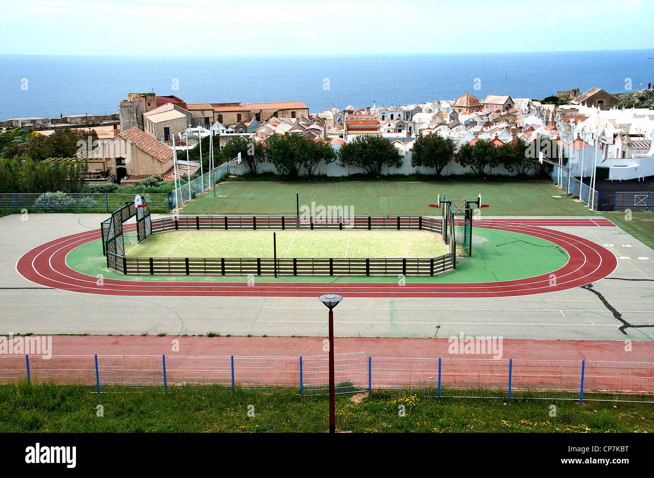 Sport Bereich Bonifacio Korsika Frankreich Stockfoto