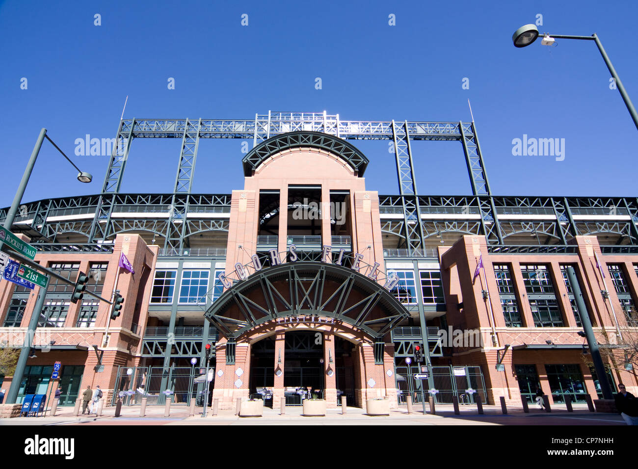 Baseballstadion Coors Field, Denver Stockfoto