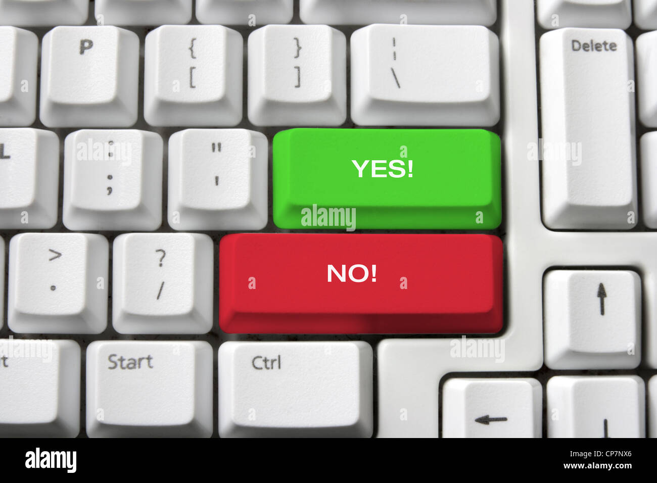Computer-Tastatur mit Option-Konzept Stockfoto