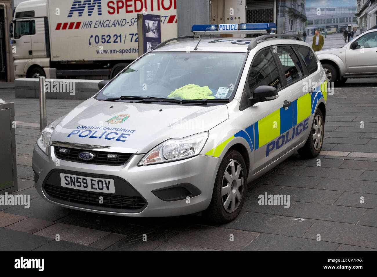 zentrales Polizei Schottland Streifenwagen Stirling Scotland UK Stockfoto