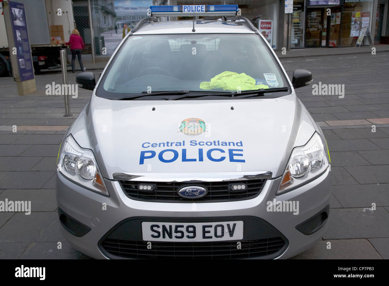 zentrales Polizei Schottland Streifenwagen Stirling Scotland UK Stockfoto