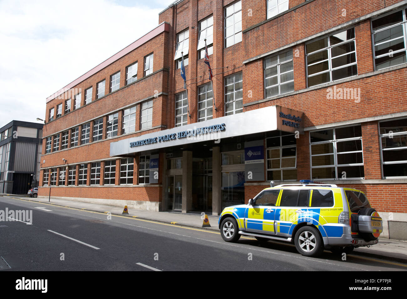 Strathclyde Polizei Hauptquartier Pitt Street Glasgow Schottland UK Stockfoto