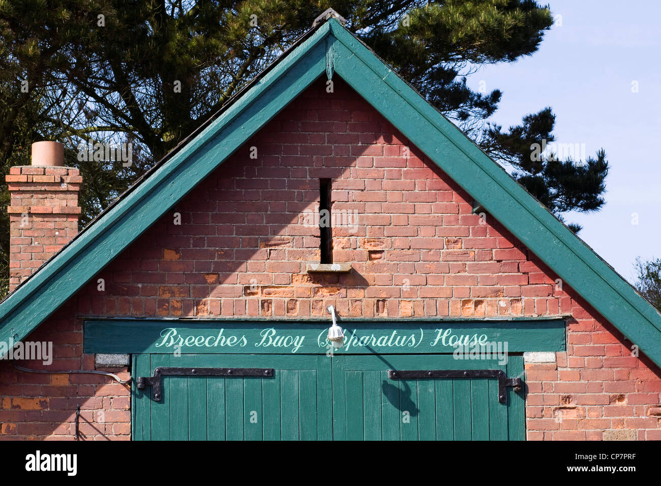 Reithose Boje Apparat Altbau in Rosslare Harbour, Co. Wexford, Eire. Stockfoto